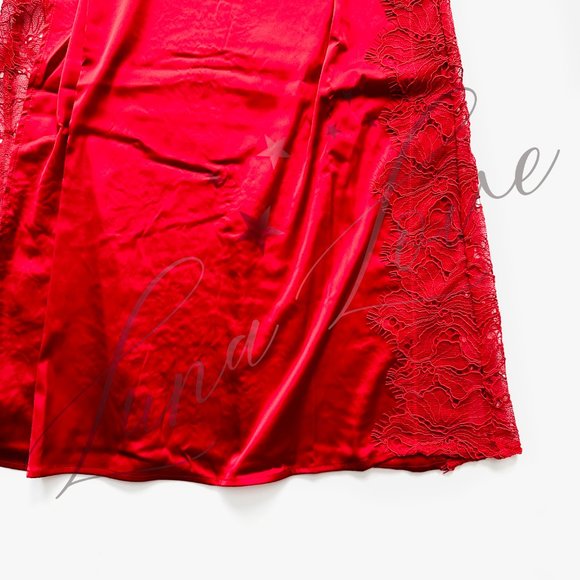FOR LOVE & LEMONS Casey Maxi Dress in Red NWT - Picture 5 of 12